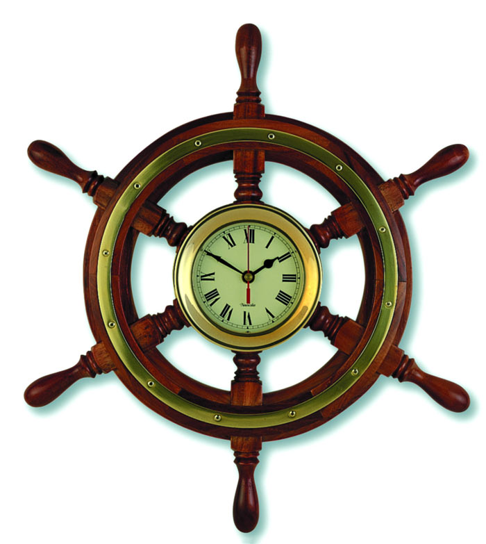 Ships Wheel Clock