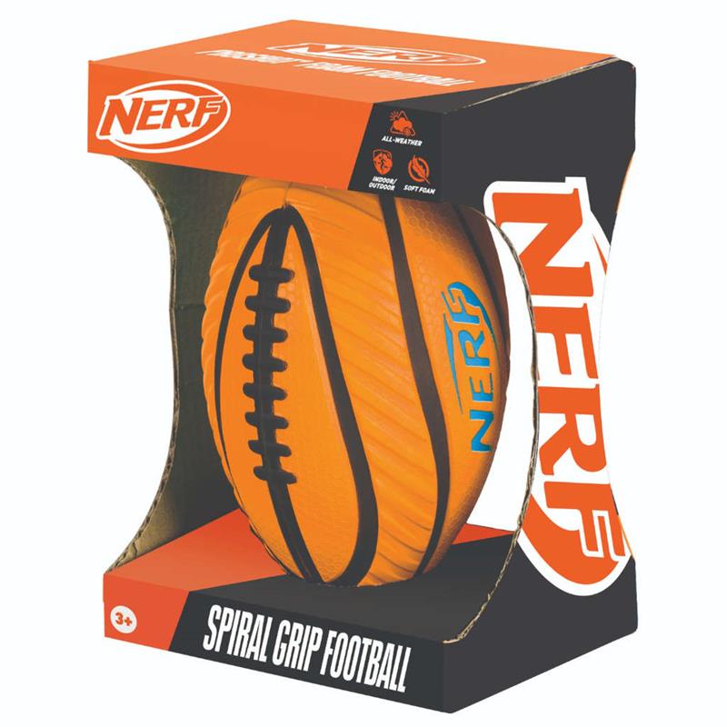 Nerf Spiral Grip Foam American Football OutdoorGB