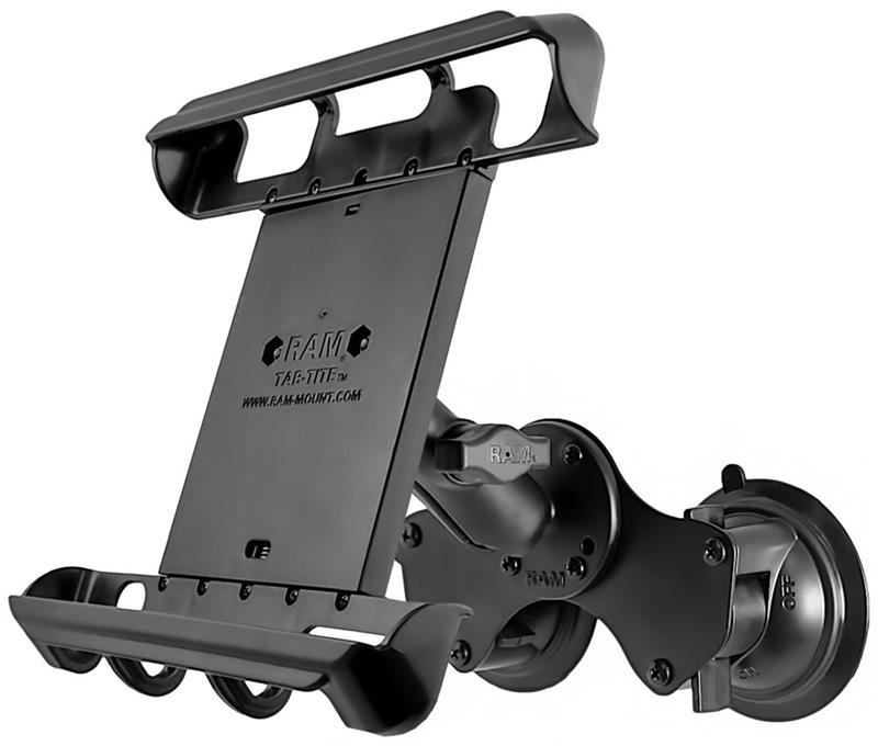 Tab-Tite Tablet Holder & RAM Mount Double-Suction Cup Mount for 10-inch Tablets-2