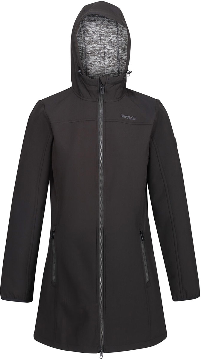 women's longline softshell jacket