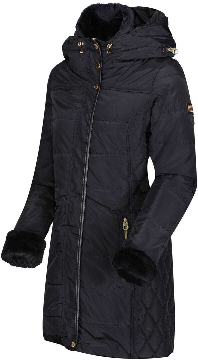 Regatta Womens Patchouli Quilted Long Hooded Jacket OutdoorGB