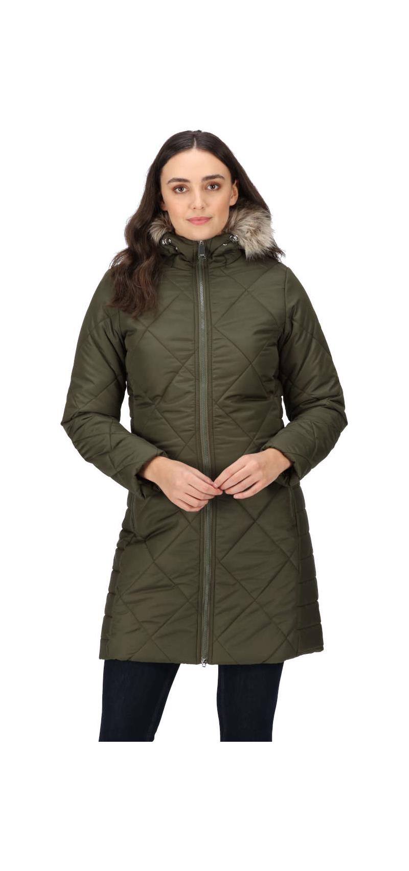 Regatta Womens Fritha II Insulated Long Jacket-5