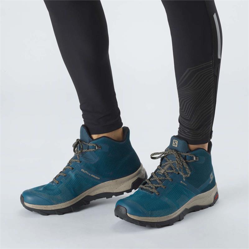 Salomon Mens Outline Prism Mid GTX Hiking Shoes-4
