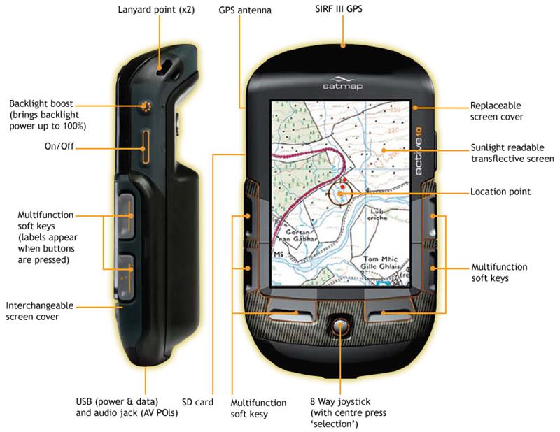 Satmap Active 10 Plus GPS Bundle with Full GB Map-4