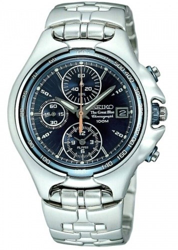 Seiko the great 2025 blue chronograph 100m