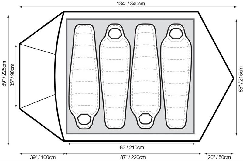 Snugpak The Cave 4-Person 4-Season Tent-5