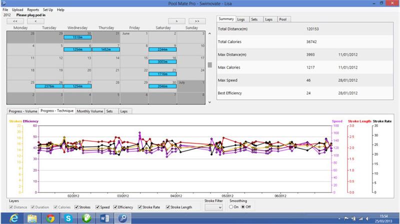 Swimovate Poolmate Live Swim Training Watch-4