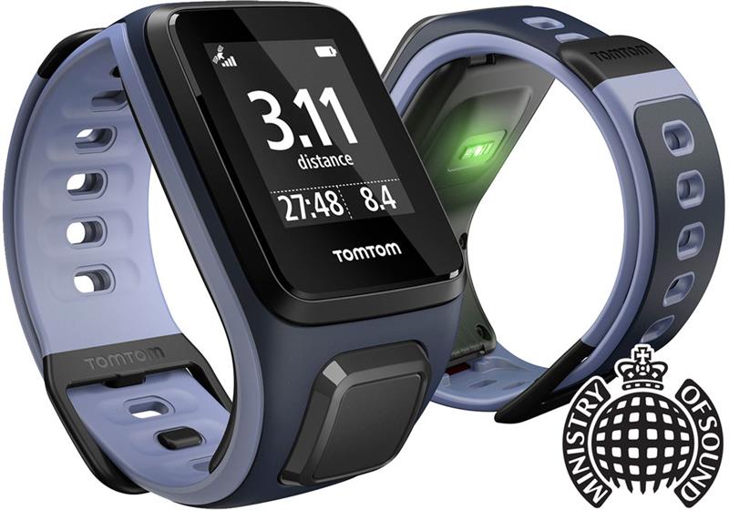 TomTom Runner 2 Music Cardio GPS HR Watch - Small Strap-1