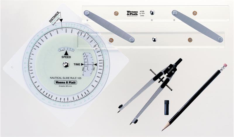 Primary Navigation Set (slide Rule, Dividers, Parallel Rules)-1