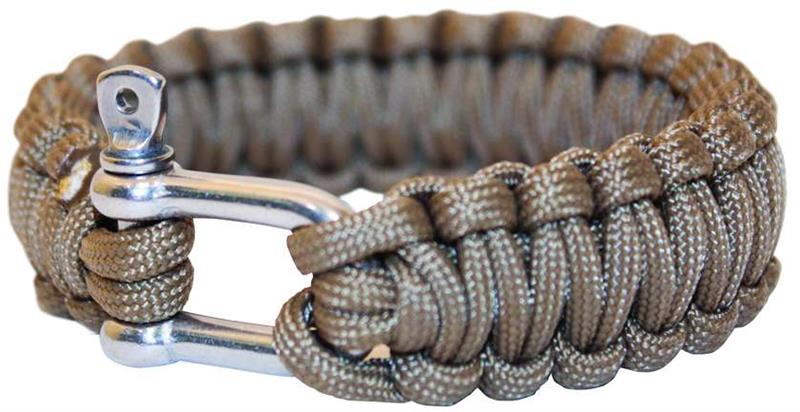 Bushcraft Paracord Bracelet with Metal Buckle-3