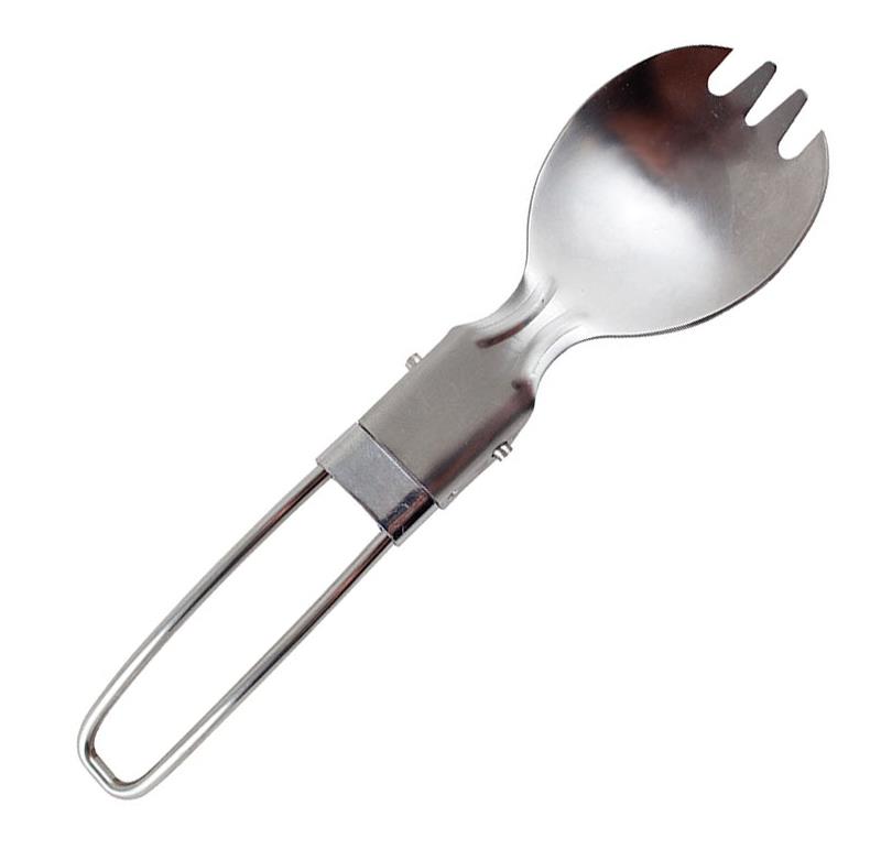 Stainless Steel Folding Spork-1