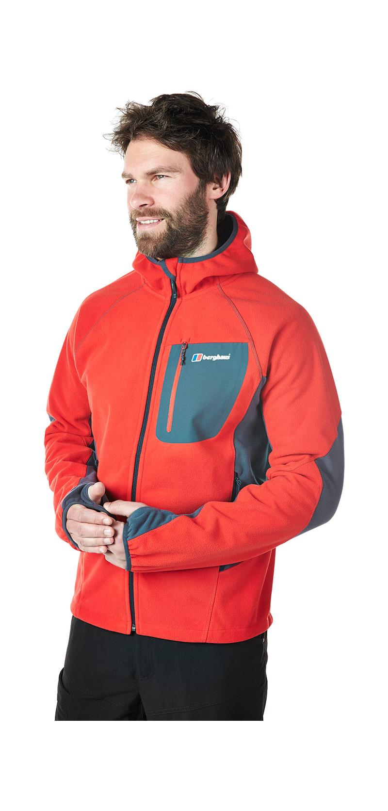 Berghaus Ben Oss Mens Hooded Fleece Walking Jacket OutdoorGB