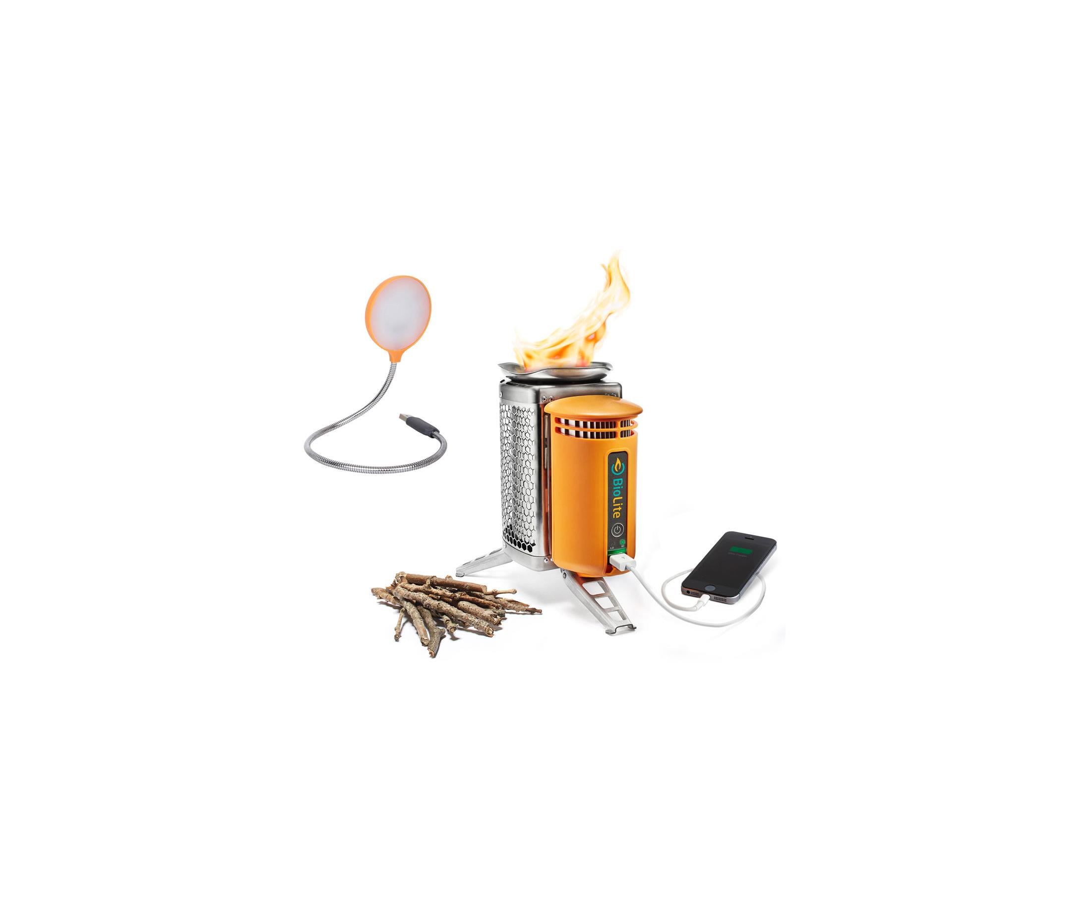 BioLite Wood Burning CampStove with USB Charger and FREE FlexLight ...