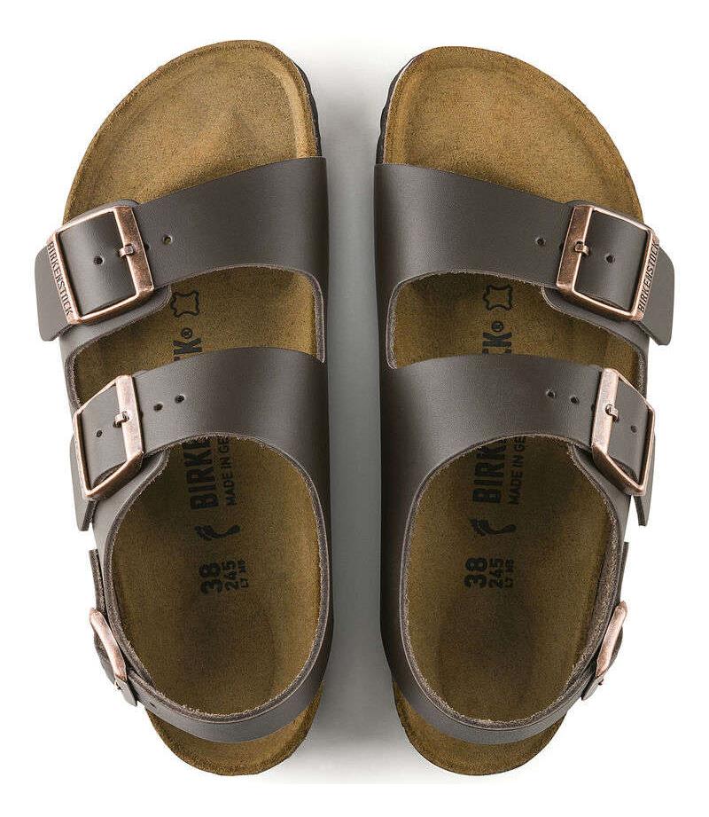 Birkenstock Mens Milano Natural Leather Regular Sandals OutdoorGB