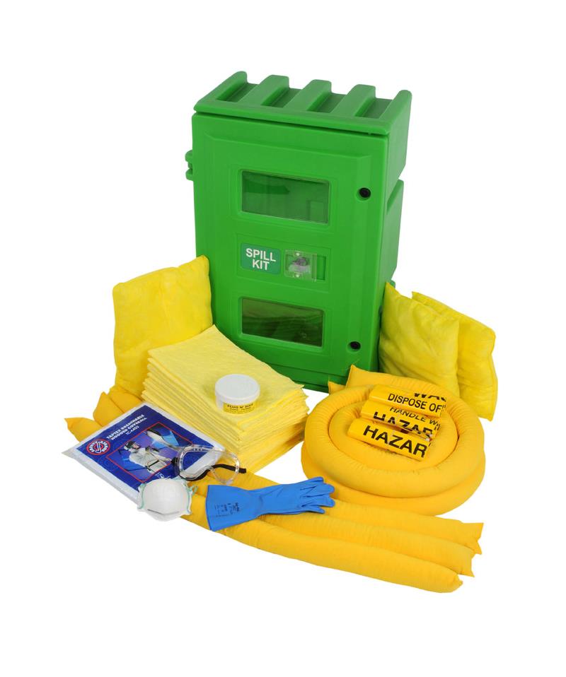 Clear Spill 59 Ltr Wall Mountable Spill Kit Locker-1