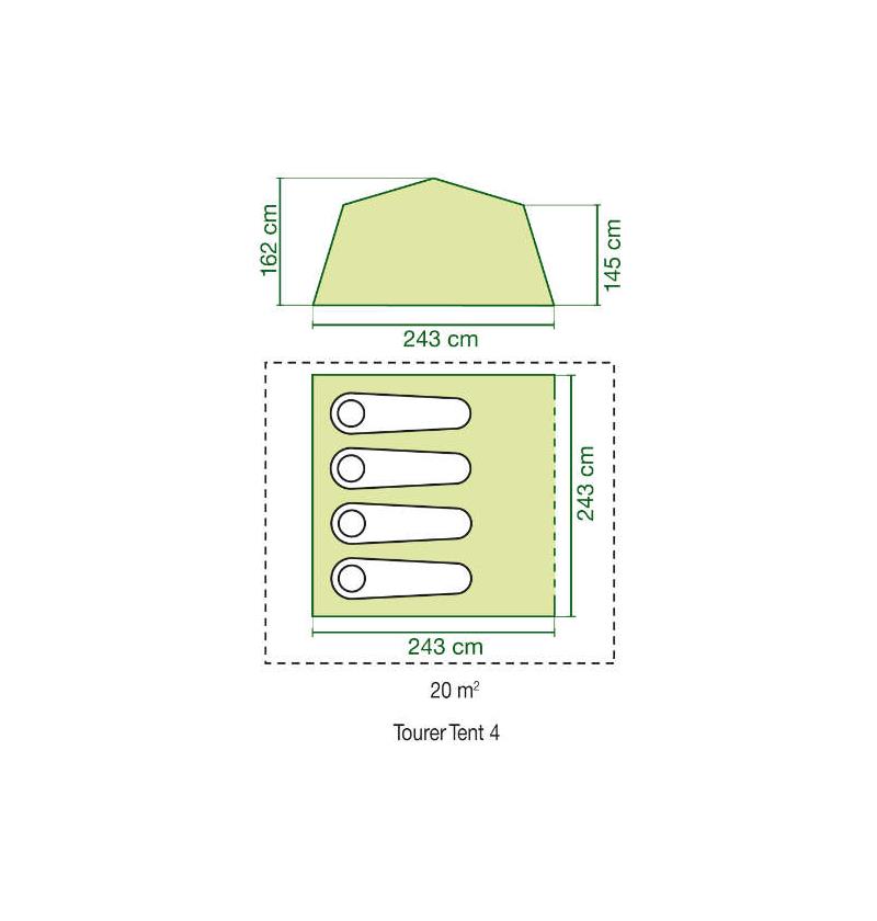 Coleman Instant Tourer 4 Person Tent-4