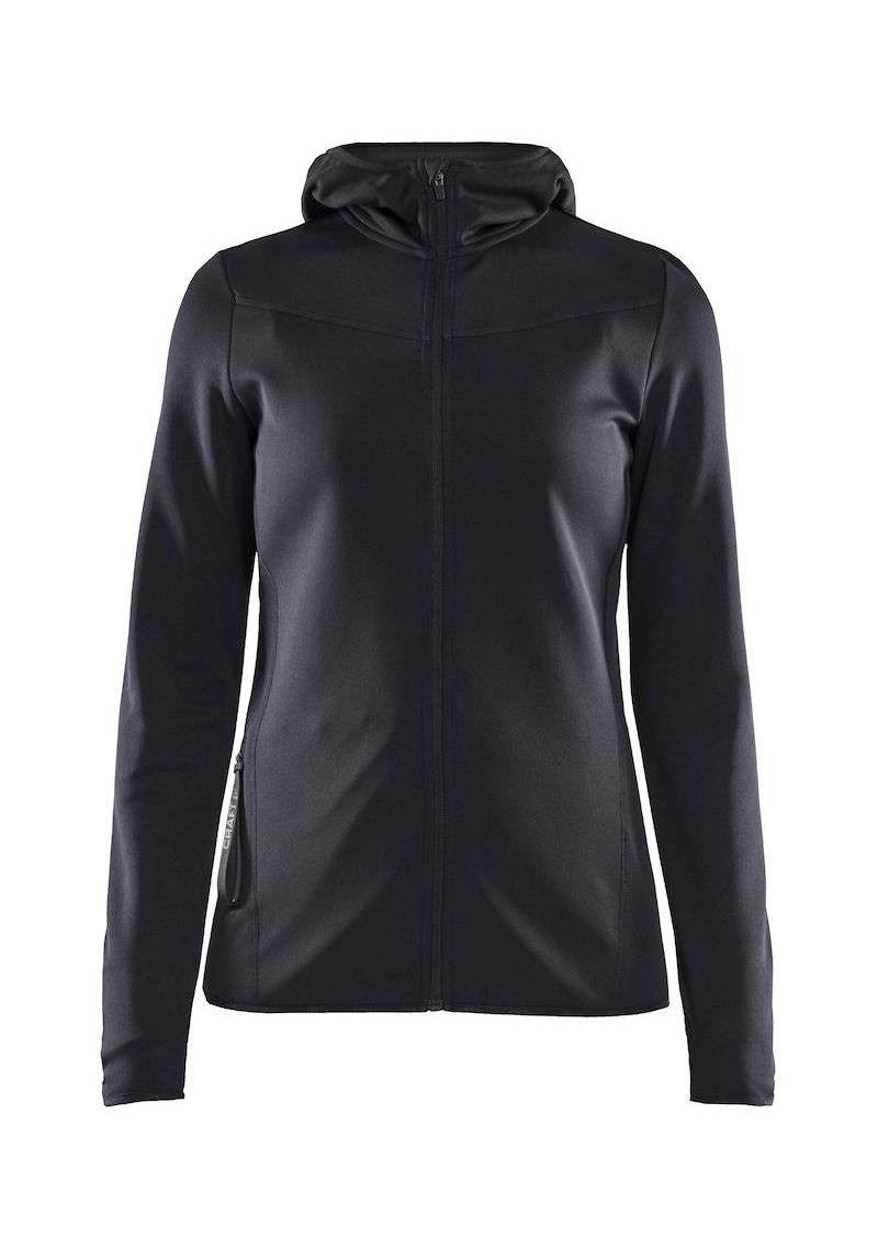 Craft Womens Eaze Full Zip Hooded Sweat Jacket-1