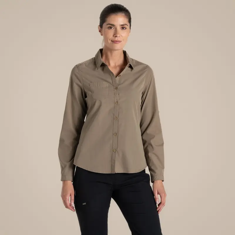 Craghoppers Expert Womens Kiwi Long Sleeved Travel Shirt-2