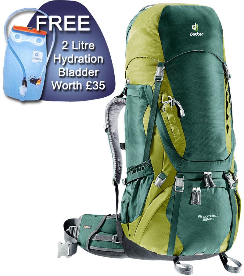 Deuter Aircontact 65L + 10 Trekking Backpack-4