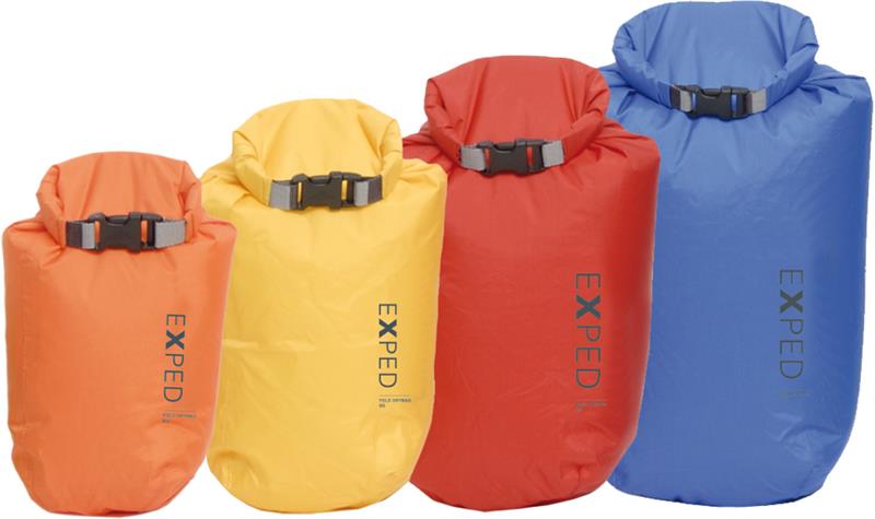 Exped Fold Dry Bags - Bright Colours (pack of 4 diff sizes)-1