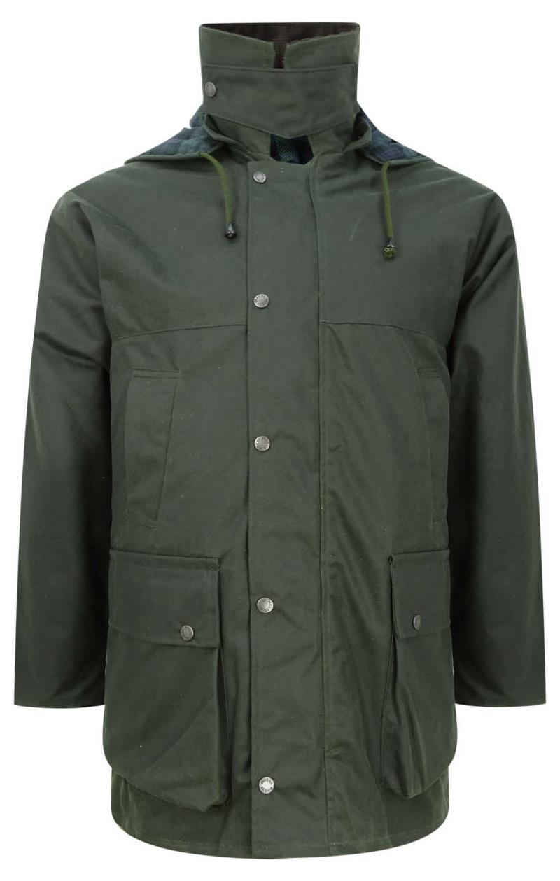 Hoggs of Fife Mens Padded Wax Jacket-2