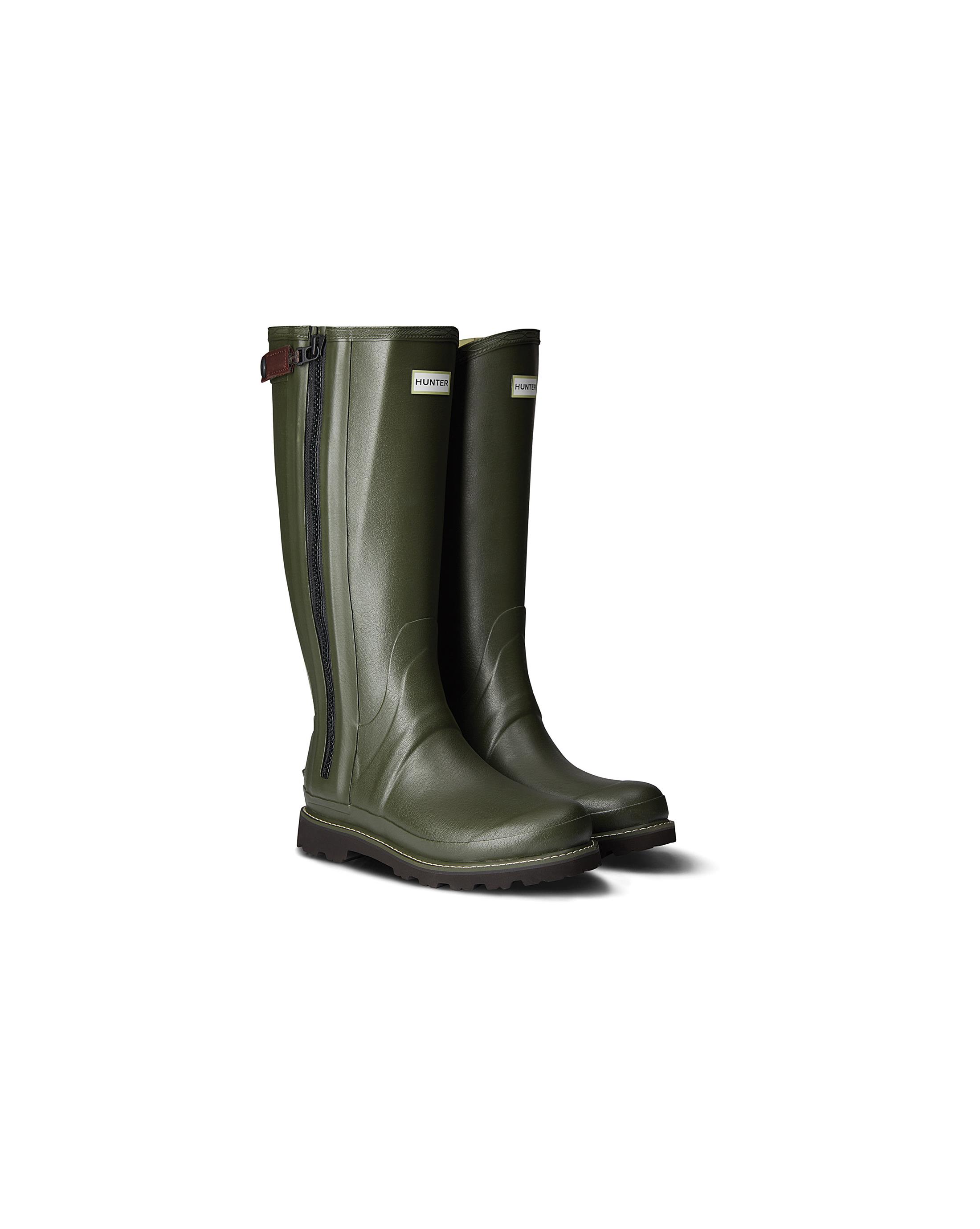 Hunter Mens Commando Full Zip Wellington Boots OutdoorGB