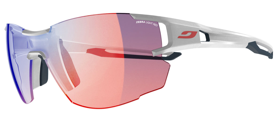 Julbo Aerolite Womens Running Sunglasses with Zebra Light Red Lens