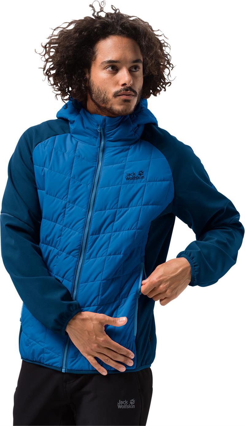 Jack Wolfskin Mens Grassland Hybrid Hood Jacket-3