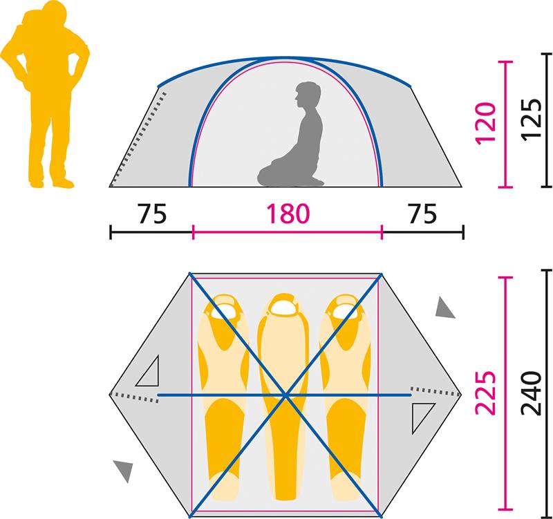 Jack Wolfskin Eclipse III 3 Person Tent-4