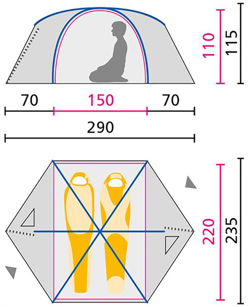 Jack Wolfskin Eclipse II 2 Person Tent-5