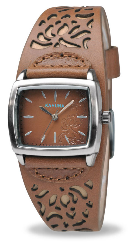 Women's The Cuff Leather (Cuff) Gold Dial Watch | World of Watches