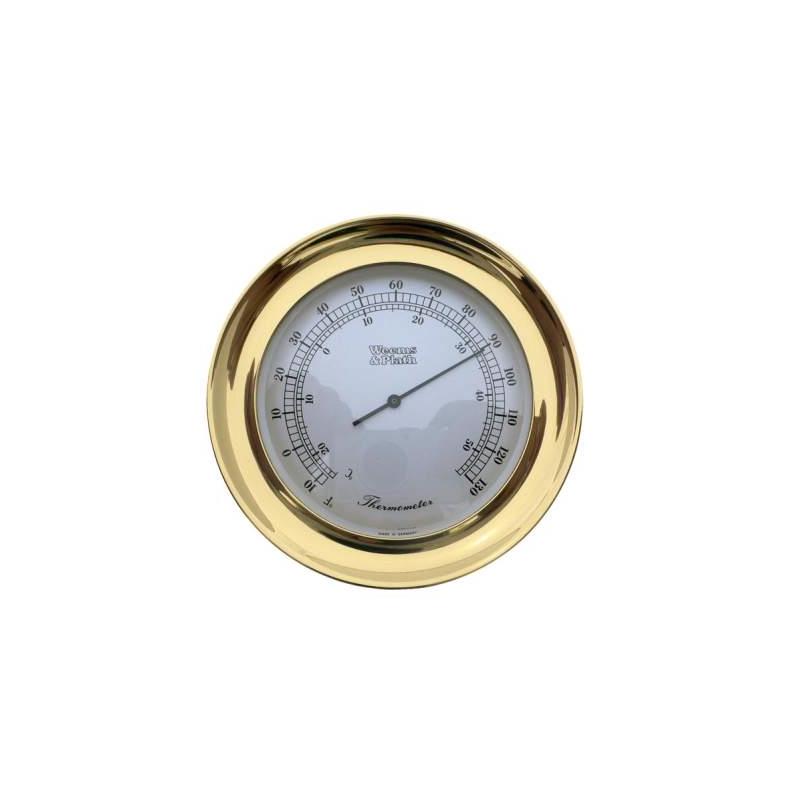 Weems and Plath 4 inch Atlantis Brass Thermometer-1