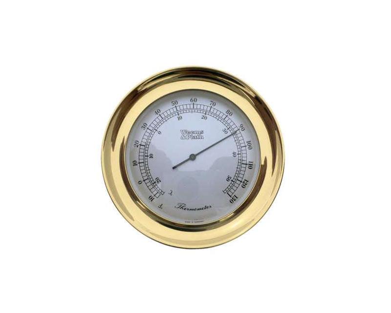 Weems and Plath 4 inch Atlantis Brass Thermometer-3