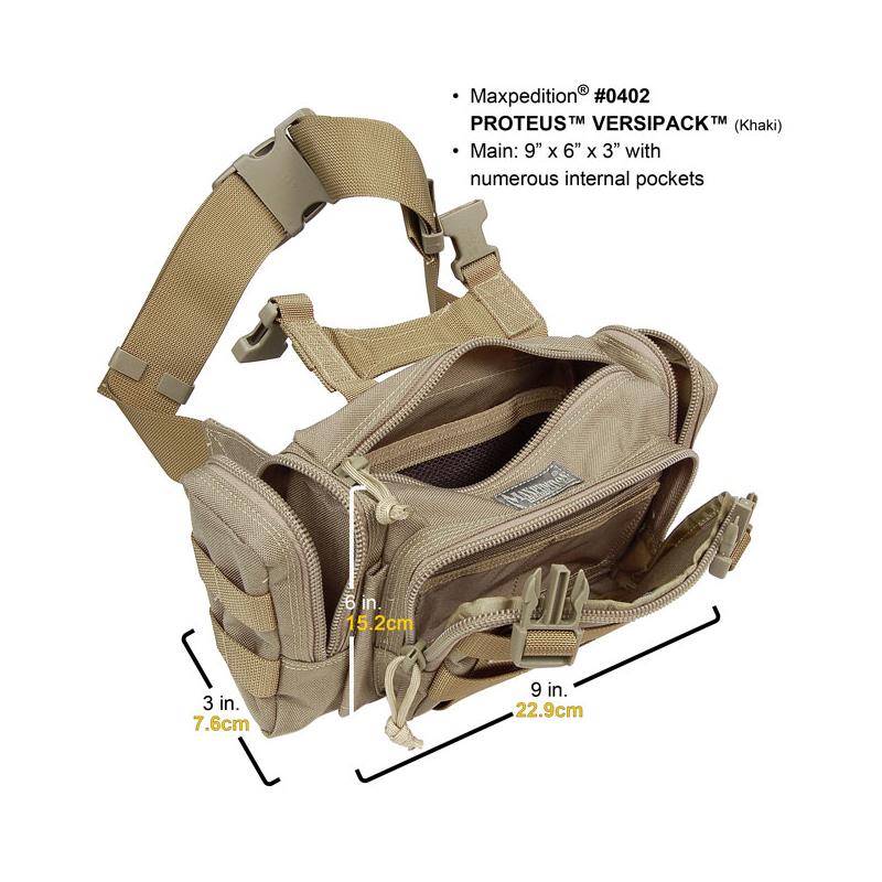 Maxpedition Proteus 4L Versipack Waistpack OutdoorGB