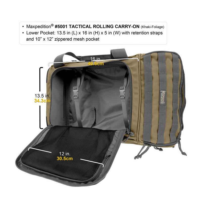 Maxpedition Tactical Rolling Carry-On Luggage-4