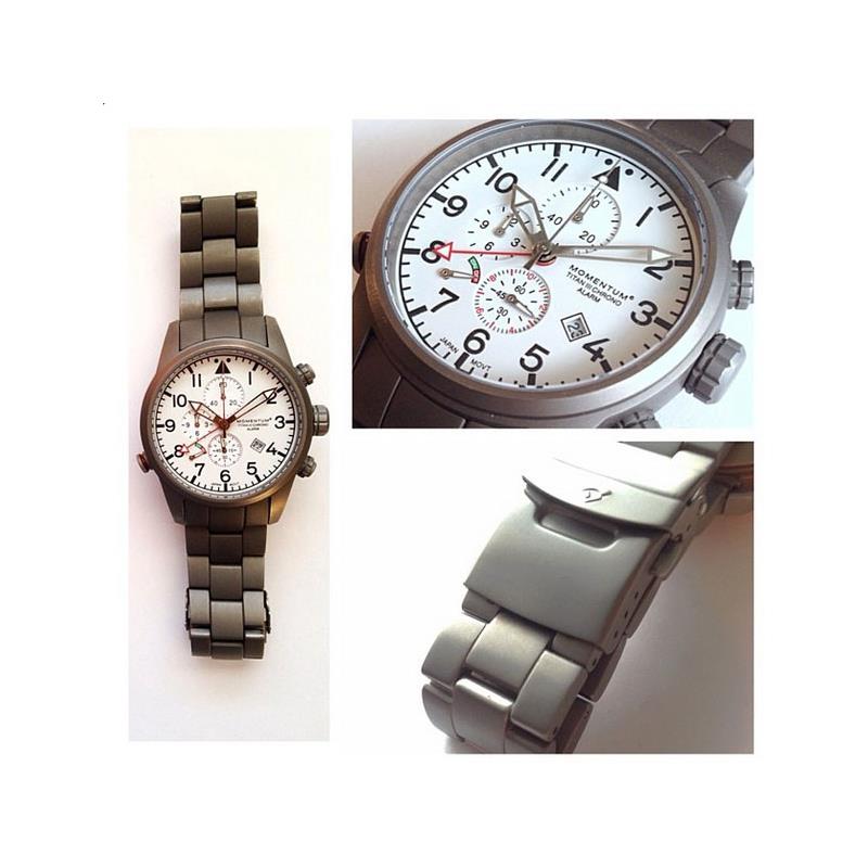 Momentum Titan III Titanium Chronograph Watch and Bracelet-3