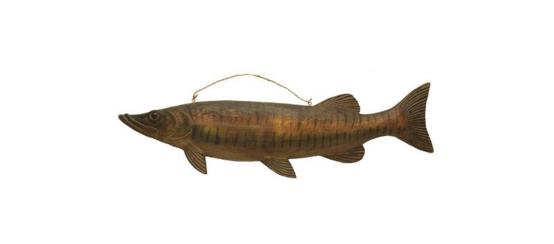 Decorative Wooden Pike Wall Plaque-1