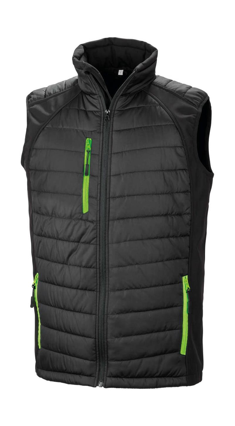 Result Black Compass Padded Softshell Gilet R238X-4