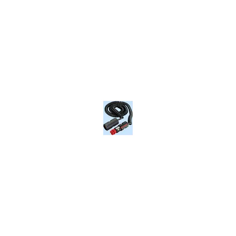12 Volt Coiled Cable With Plug + Lighter-Type Socket-2