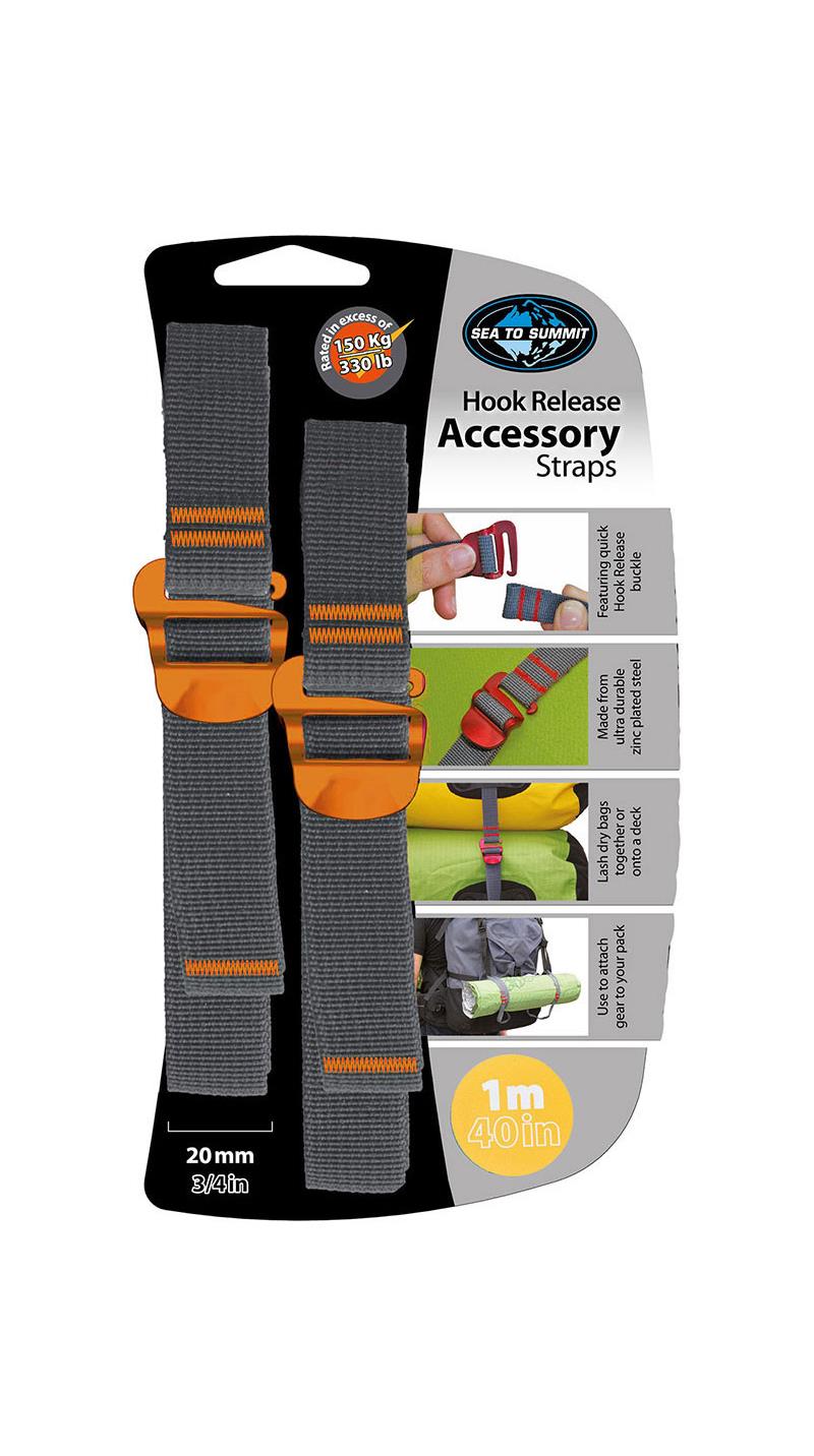 Sea to Summit 20mm Tie Down Strap with Hook Buckle - 1m-3