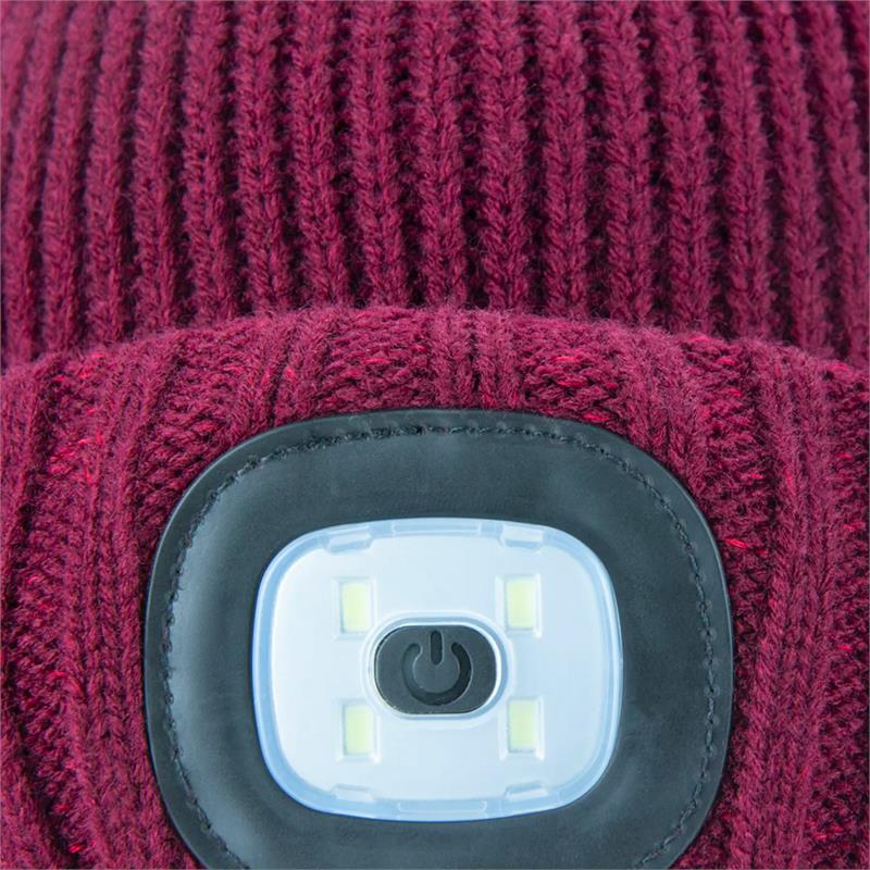 Sealskinz Waterproof Cold Weather LED Roll Cuff Beanie Hat-3