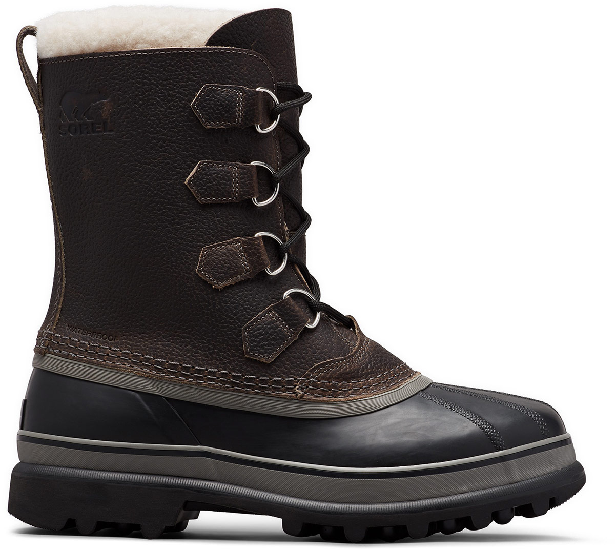 sorel caribou mens leather waterproof boots