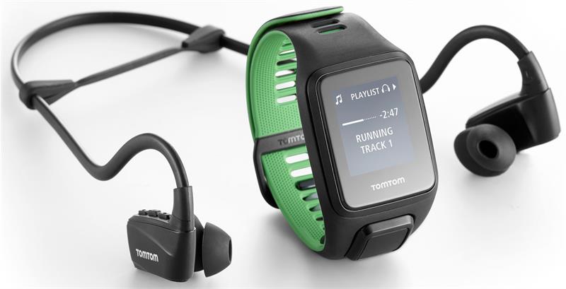 TomTom Runner 3 Music GPS Watch with Large Strap and Headphones-2