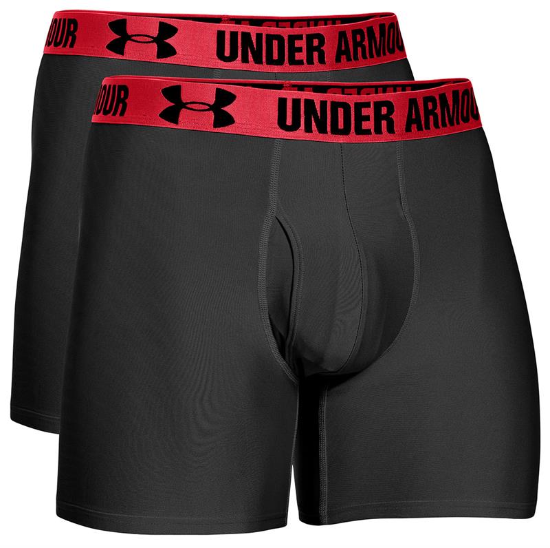 Under Armour Mens Performance 6 inch Boxer Jock Briefs - Pack of 2-1