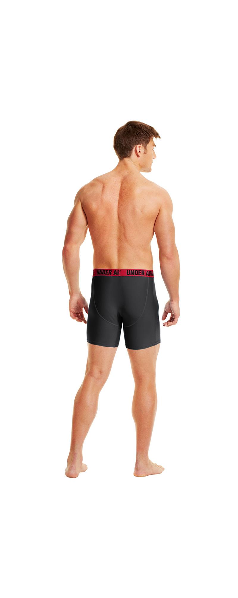 Under Armour Mens Performance 6 inch Boxer Jock Briefs - Pack of 2-3