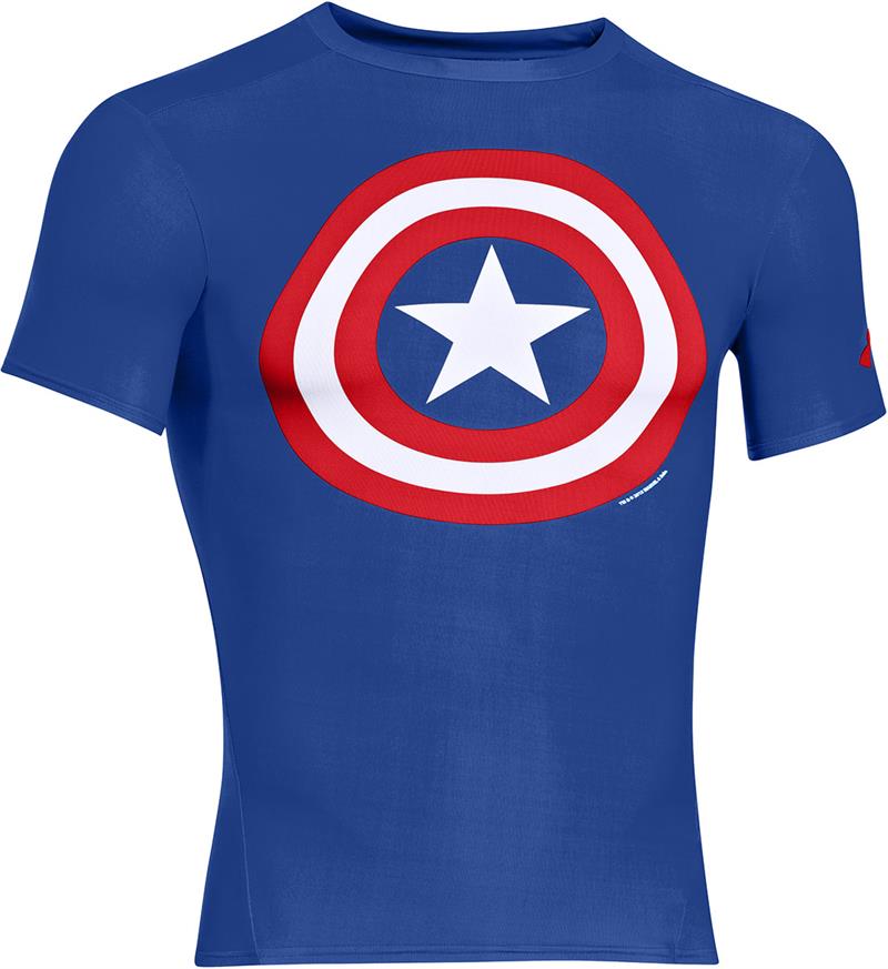 Under Armour Mens Alter Ego Compression Captain America Top-1