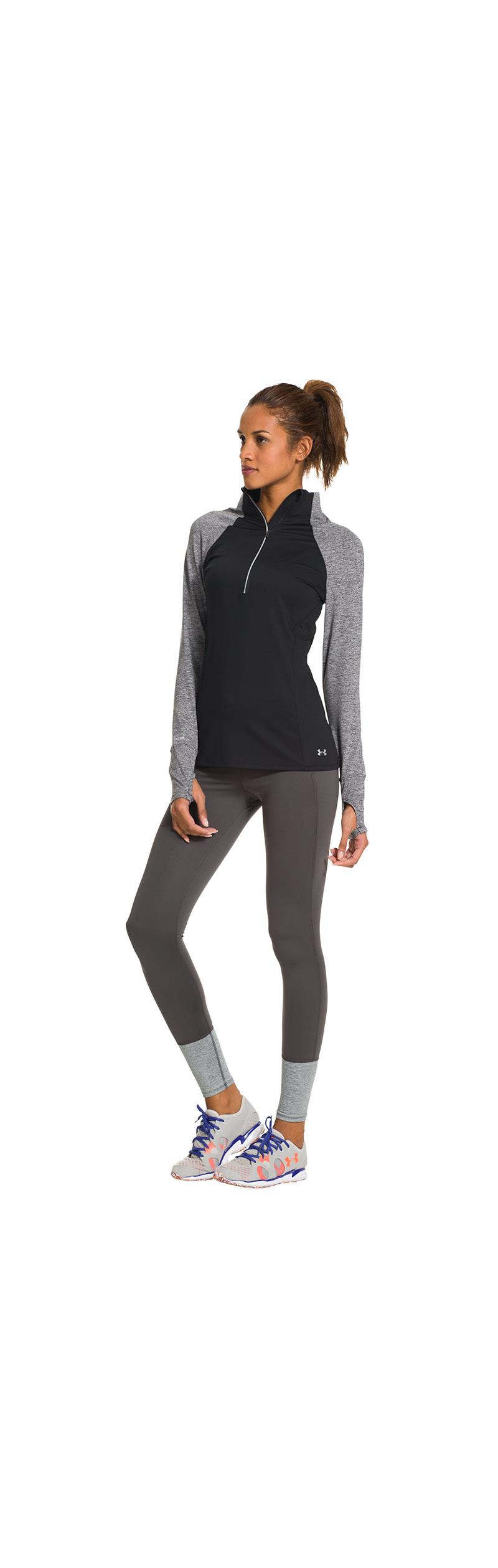 Under Armour Womens ColdGear Storm Heather 1/2 Zip Top-4