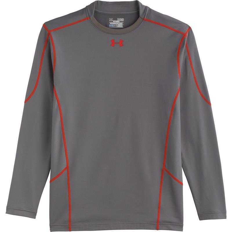 Under Armour Mens ColdGear EVO Compression Hybrid Mock-4