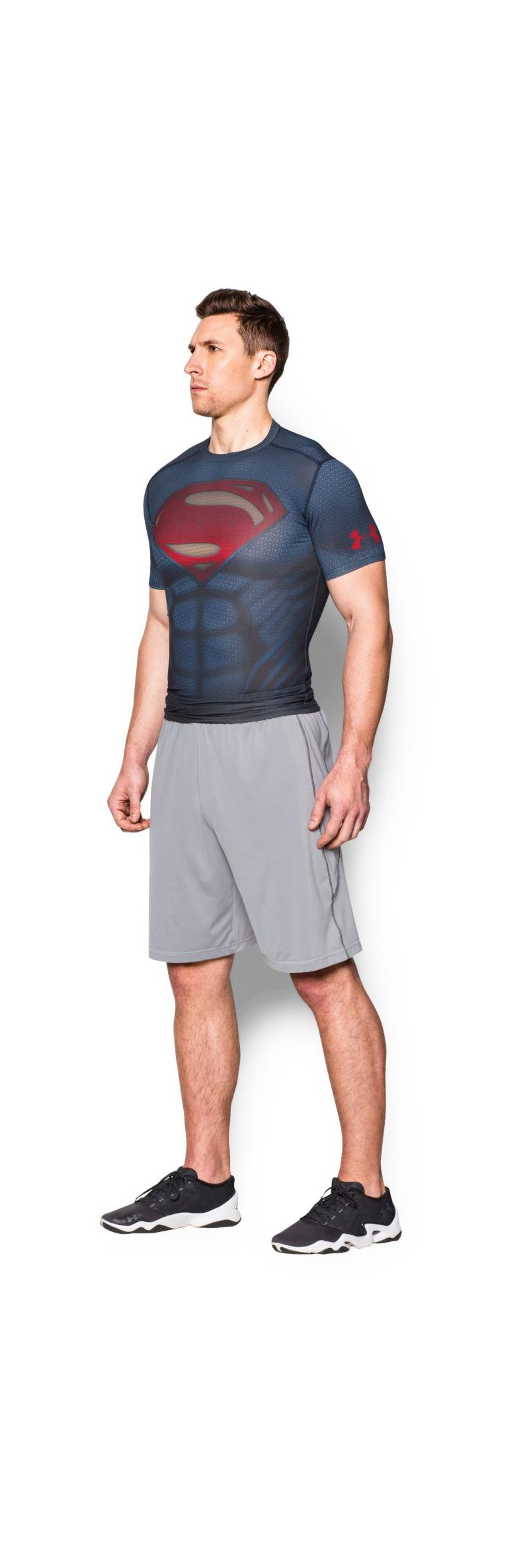 Under Armour Mens Transform Yourself Superman Suit Compression Shirt-3