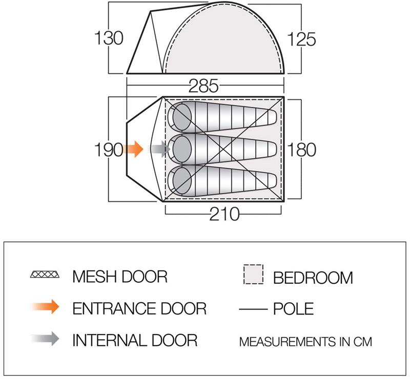 Vango Alpha 300 3-Person Tent-2